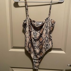 Snakeskin bodysuit